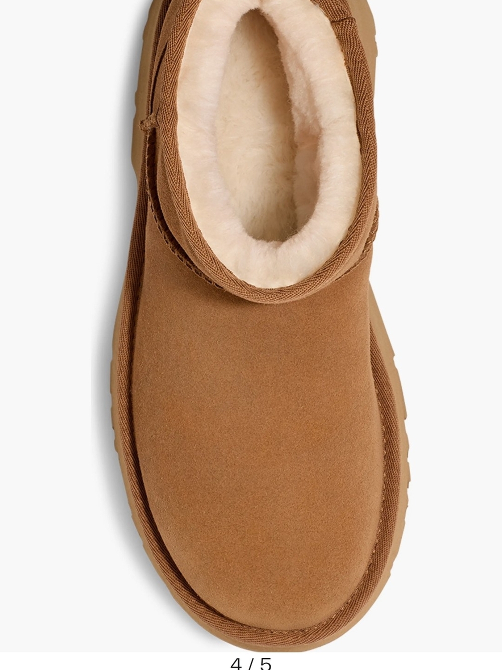 UGG Chestnut Suede Shearling-Lined Ankle Boot